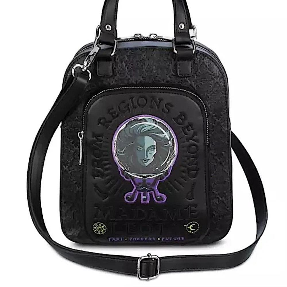 Black Embossed Crossbody Tote